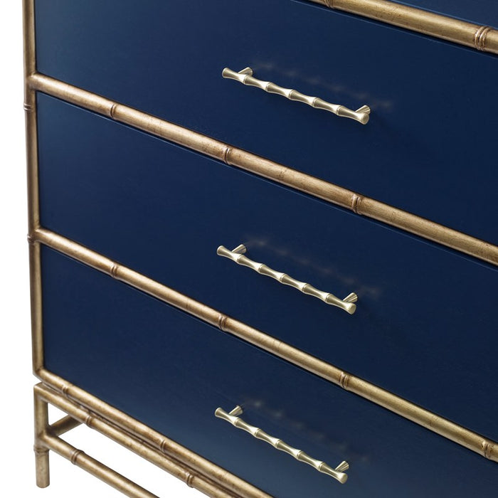 Ambella Home Collection - Chinoiserie Chest - Cadet Blue - 09175-830-021 - GreatFurnitureDeal