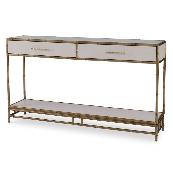 Ambella Home Collection - Chinoiserie Console Table - Linen - 09175-850-007 - GreatFurnitureDeal