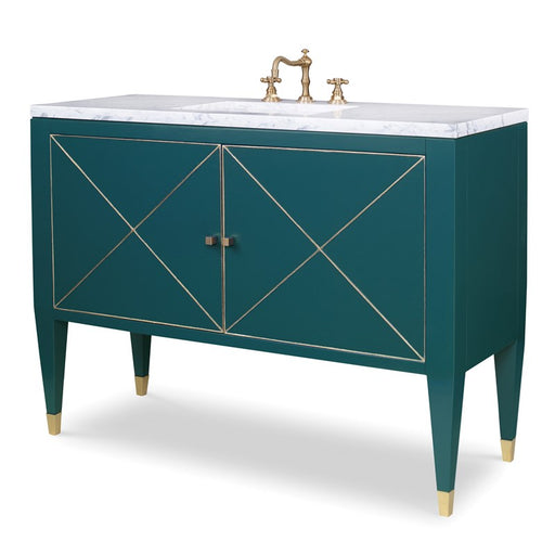 Ambella Home Collection - Beaumont Sink Chest - Peacock - 09209-110-433