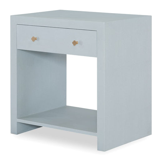 Ambella Home Collection - Bethany Shagreen Nightstand - Polar Blue - 09257-230-035