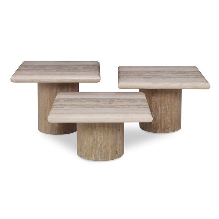 Ambella Home Collection - Petros Travertine Table Set - 09285-900-100 - GreatFurnitureDeal