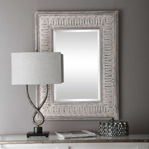 Uttermost - Argenton Aged Gray Rectangle Mirror - 09455 - GreatFurnitureDeal