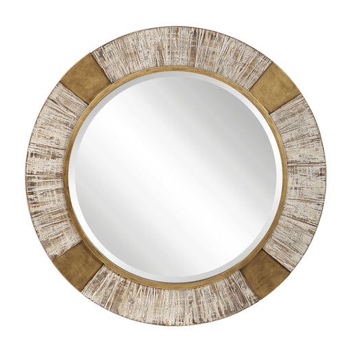 Uttermost - Reuben Gold Round Mirror - 09478 - GreatFurnitureDeal