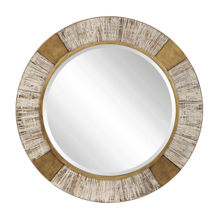 Uttermost - Reuben Gold Round Mirror - 09478