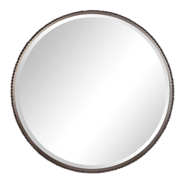 Uttermost - Ada Round Steel Mirror - 09496