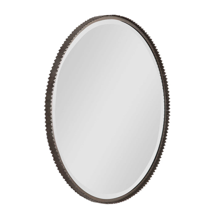 Uttermost - Ada Round Steel Mirror - 09496