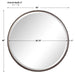 Uttermost - Ada Round Steel Mirror - 09496 - GreatFurnitureDeal