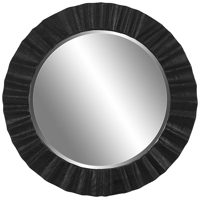 Uttermost - Caribou Dark Espresso Round Mirror - 09798
