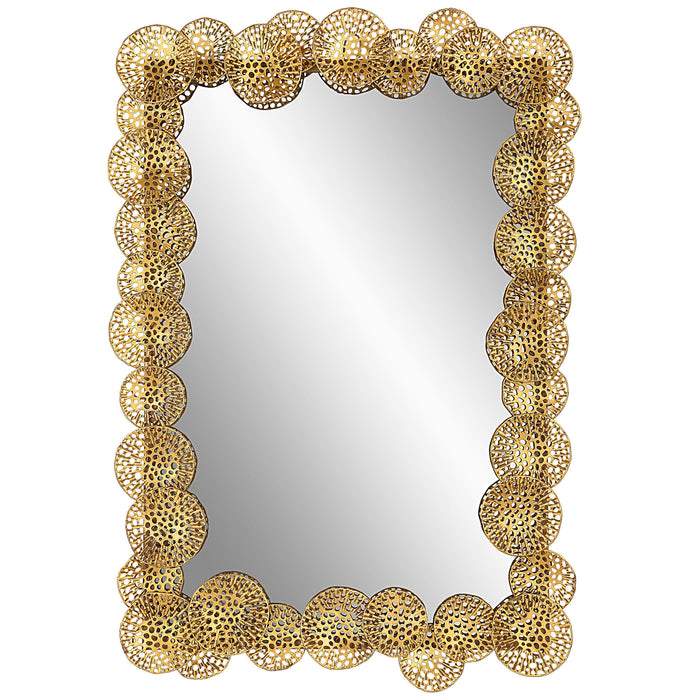 Uttermost - Ripley Gold Lotus Mirror - 09815 - GreatFurnitureDeal