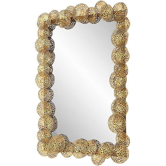 Uttermost - Ripley Gold Lotus Mirror - 09815 - GreatFurnitureDeal