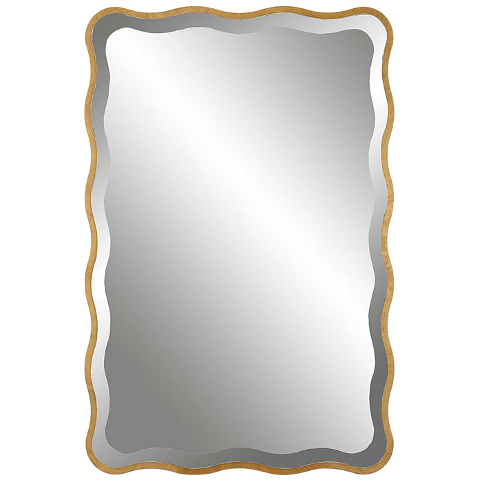 Uttermost - Aneta Gold Scalloped Mirror - 09827 - GreatFurnitureDeal