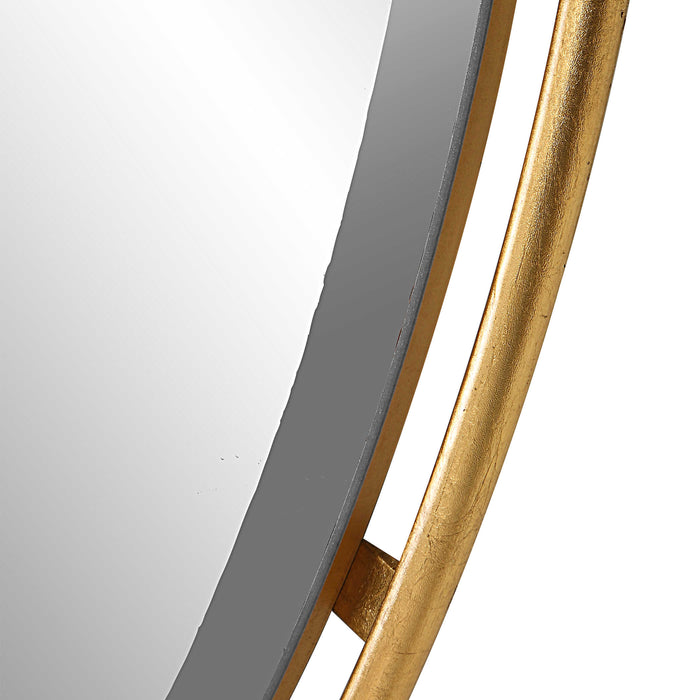 Uttermost - Canillo Round Mirror in Gold - 09832 - GreatFurnitureDeal