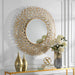 Uttermost - Swirl Round Gold Mirror - 09850 - GreatFurnitureDeal