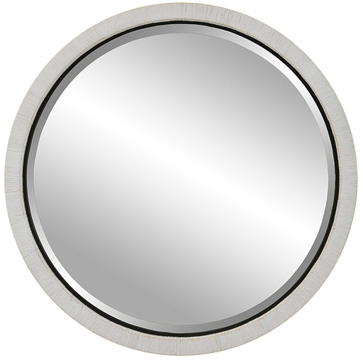 Uttermost - Granada Whitewash Round Mirror - 09860 - GreatFurnitureDeal