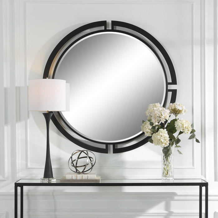 Uttermost - Quadrant Modern Round Mirrorr - 09878