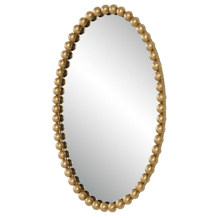Uttermost - Serna Gold Oval Mirror - 09875 - GreatFurnitureDeal