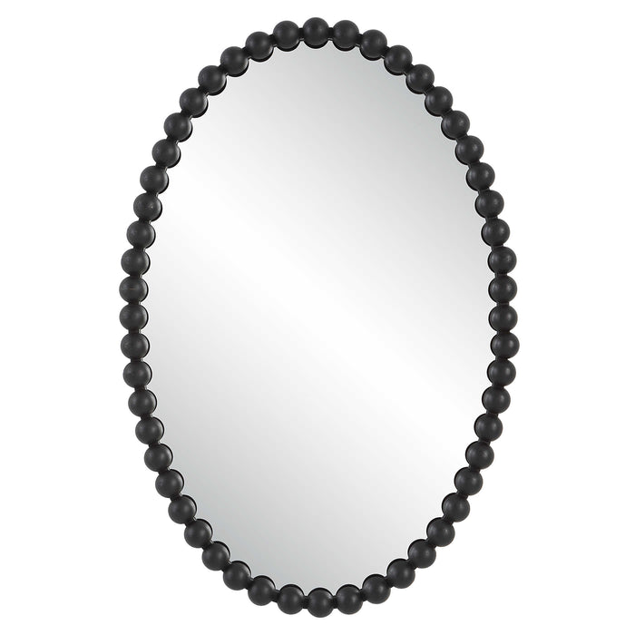 Uttermost - Serna Black Oval Mirror - 09876