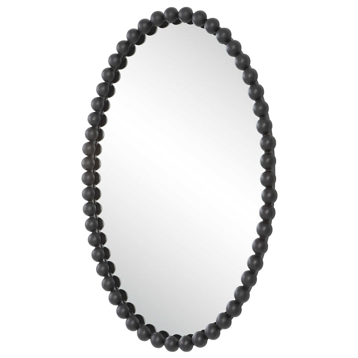 Uttermost - Serna Black Oval Mirror - 09876
