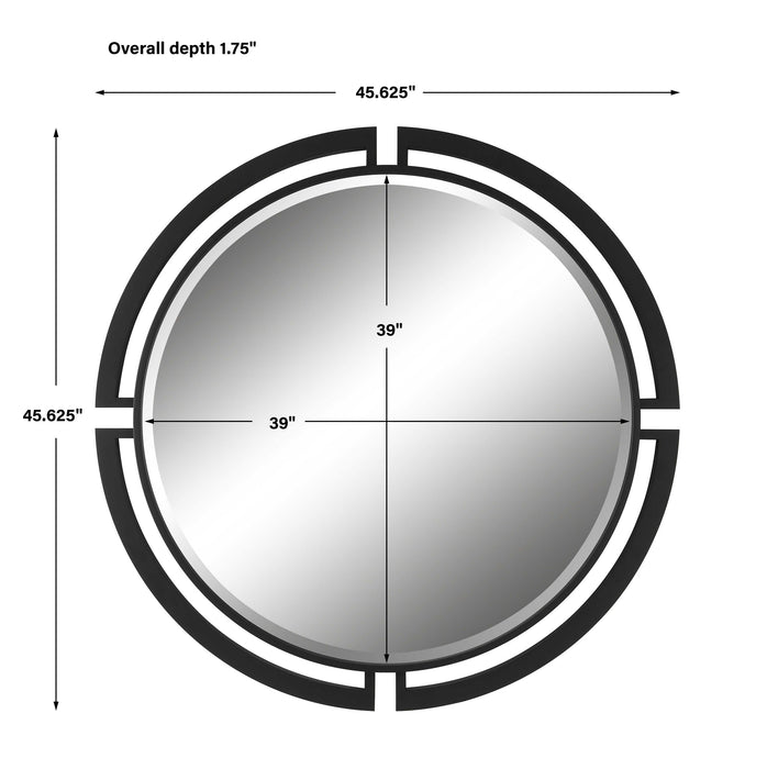 Uttermost - Quadrant Modern Round Mirrorr - 09878 - GreatFurnitureDeal