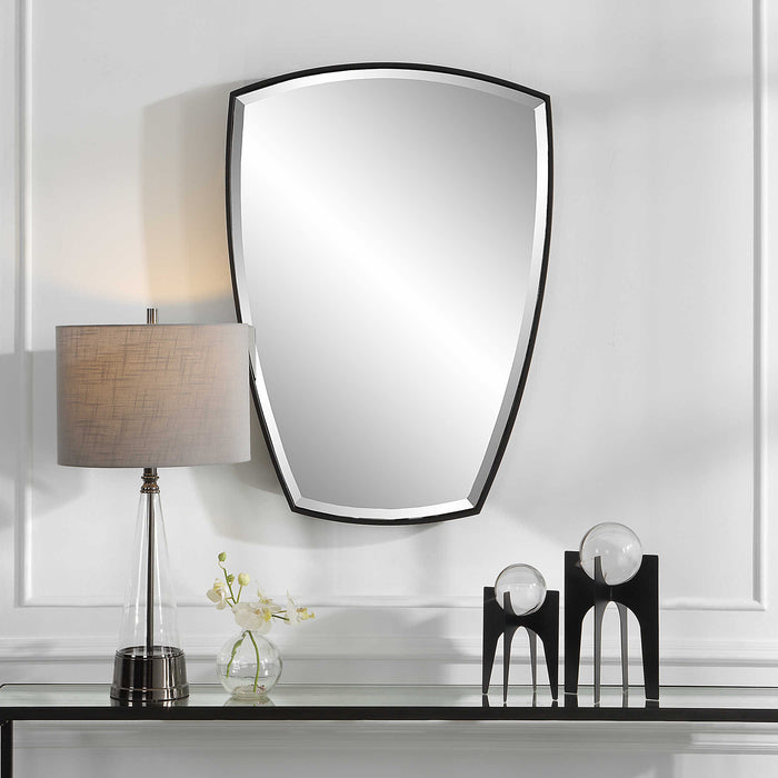 Uttermost - Crest Curved Iron Mirror - 09892 - GreatFurnitureDeal