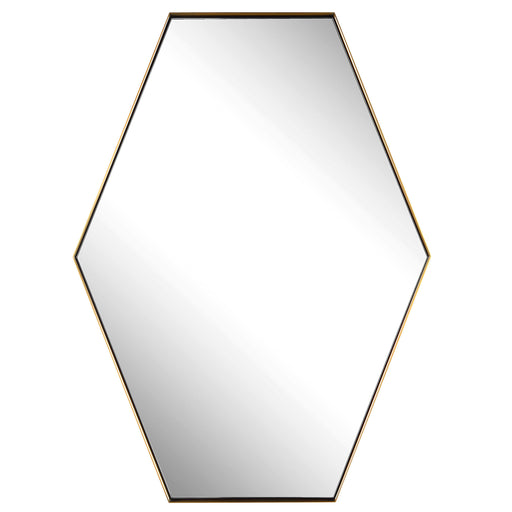Uttermost - Ankara Brass Hexagon Mirror - 09894 - GreatFurnitureDeal