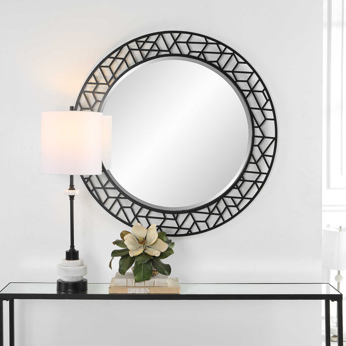 Uttermost - Mosaic Metal Round Mirror - 09907 - GreatFurnitureDeal