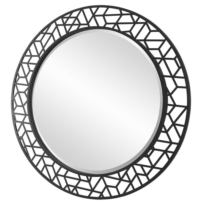 Uttermost - Mosaic Metal Round Mirror - 09907 - GreatFurnitureDeal