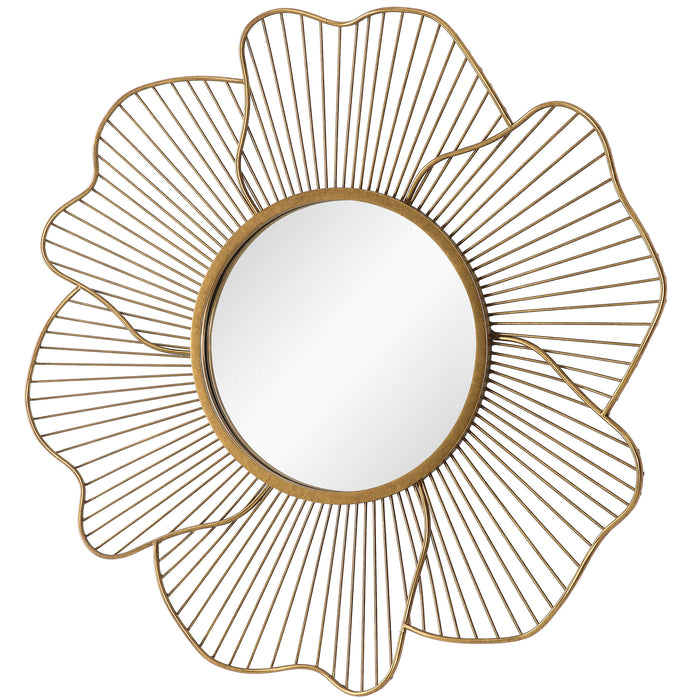 Uttermost - Blossom Gold Floral Mirror - 09912 - GreatFurnitureDeal