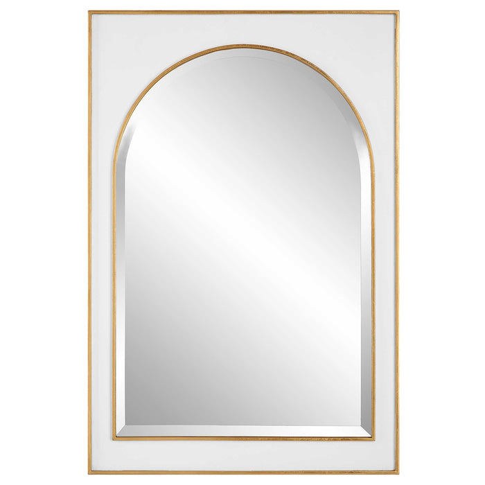 Uttermost - Crisanta Gloss White Arch Mirror - 09916
