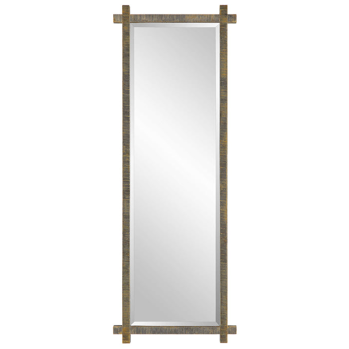 Uttermost - Abanu Ribbed Gold Dressing Mirror - 09917