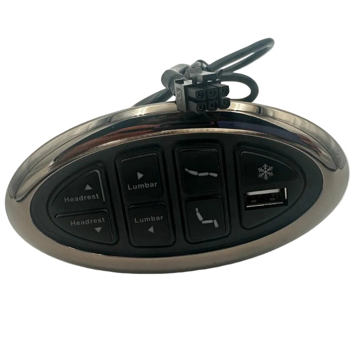 OKIN- Replacement Button W/ Headrest, Footrest, Lumbar & USB -JLDK.15.07.01 - GreatFurnitureDeal