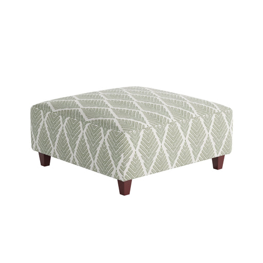 Southern Home Furnishings - Emmeline Moss Cocktail Ottoman in Multi - 109-C Emmaline Moss-MTO - GreatFurnitureDeal