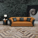European Furniture - Vogue 3 Piece Sofa Set Cognac & Charcoal Italian Leather - EF-27994 - GreatFurnitureDeal