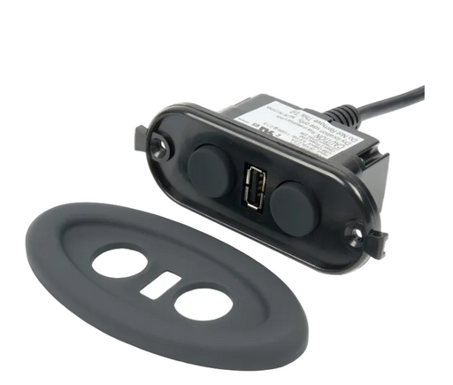 Lane Furniture / Simmons Upholstery - Power Recliner Chair Replacement Button with USB - CTR UR1 01-BR / CTR UR1 01 KL BR - GreatFurnitureDeal