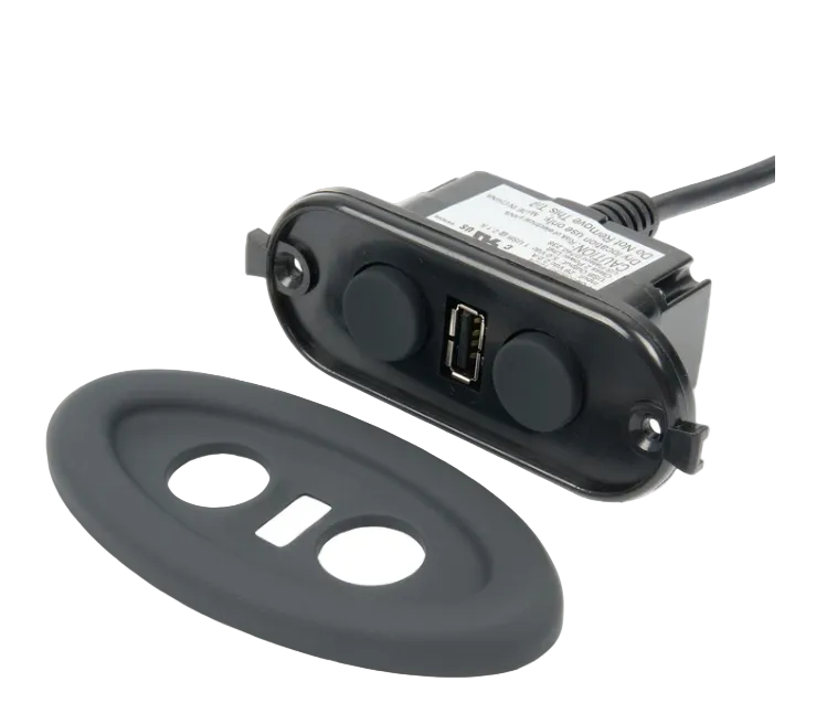 Lane Furniture / Simmons Upholstery - Power Recliner Chair Replacement Button with USB - CTR UR1 01-BR /  CTR UR1 01 KL BR