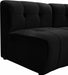 Meridian Furniture - Limitless 174.5" Velvet Upholstered 8 Piece Modular Sectional - 645Black-8PC - GreatFurnitureDeal