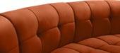 Meridian Furniture - Limitless 174.5" Velvet Upholstered 8 Piece Modular Sectional - 645Cognac-8PC - GreatFurnitureDeal