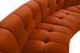 Meridian Furniture - Limitless 174.5" Velvet Upholstered 8 Piece Modular Sectional - 645Cognac-8PC - GreatFurnitureDeal