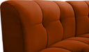 Meridian Furniture - Limitless 174.5" Velvet Upholstered 8 Piece Modular Sectional - 645Cognac-8PC - GreatFurnitureDeal