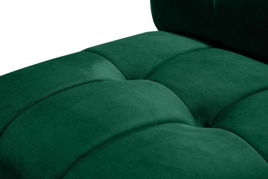 Meridian Furniture - Limitless 174.5" Velvet Upholstered 8 Piece Modular Sectional - 645Green-8PC - GreatFurnitureDeal