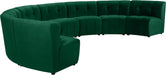 Meridian Furniture - Limitless 174.5" Velvet Upholstered 8 Piece Modular Sectional - 645Green-8PC - GreatFurnitureDeal