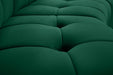 Meridian Furniture - Limitless 174.5" Velvet Upholstered 8 Piece Modular Sectional - 645Green-8PC - GreatFurnitureDeal