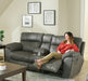 Catnapper - Atlas Reclining Console Loveseat in Charcoal - 1009-CHARCOAL - GreatFurnitureDeal