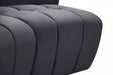 Meridian Furniture - Limitless 174.5" Velvet Upholstered 8 Piece Modular Sectional - 645Grey-8PC - GreatFurnitureDeal