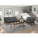 Homelegance - Carlson 2 Piece Living Room Set - 1032DG-3-2SET - GreatFurnitureDeal