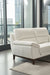 American Eagle Furniture - EK080 White Italian Leather 3 Piece Living Room Set - EK080-W-SLC - GreatFurnitureDeal