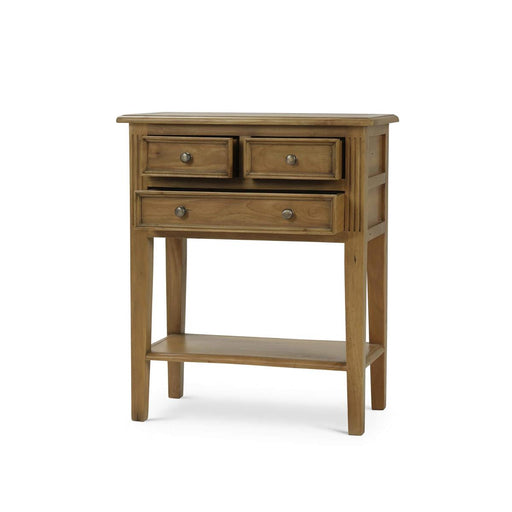 Bramble - Montego Side Table in Straw Wash w/ Rattan Glaze Shelf - 10598AFD----- - GreatFurnitureDeal