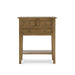 Bramble - Montego Side Table in Straw Wash w/ Rattan Glaze Shelf - 10598AFD----- - GreatFurnitureDeal