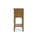 Bramble - Montego Side Table in Straw Wash w/ Rattan Glaze Shelf - 10598AFD----- - GreatFurnitureDeal