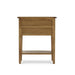 Bramble - Montego Side Table in Straw Wash w/ Rattan Glaze Shelf - 10598AFD----- - GreatFurnitureDeal